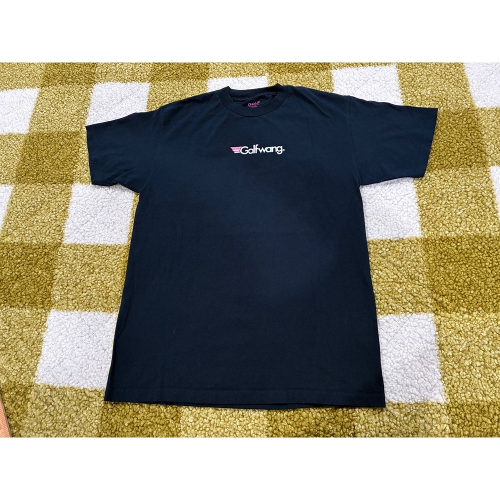 Golf Wang Mens Logo T-Shirt Black Pink Wing Graphic Tee Size M Streetwear